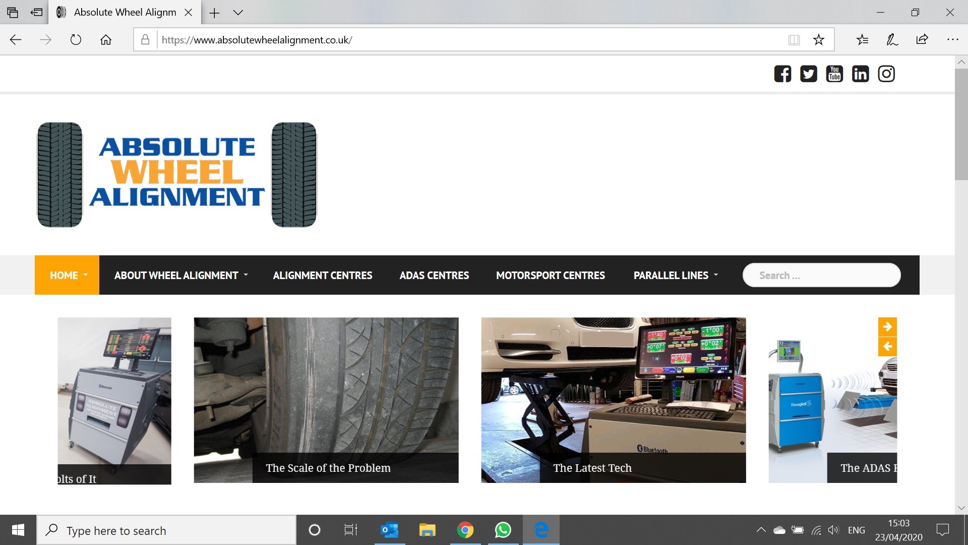 Welcome, Absolute Wheel Alignment